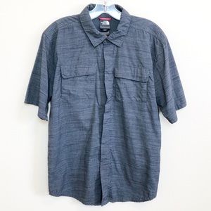 The North Face / Dark Gray Button Up Short Sleeve